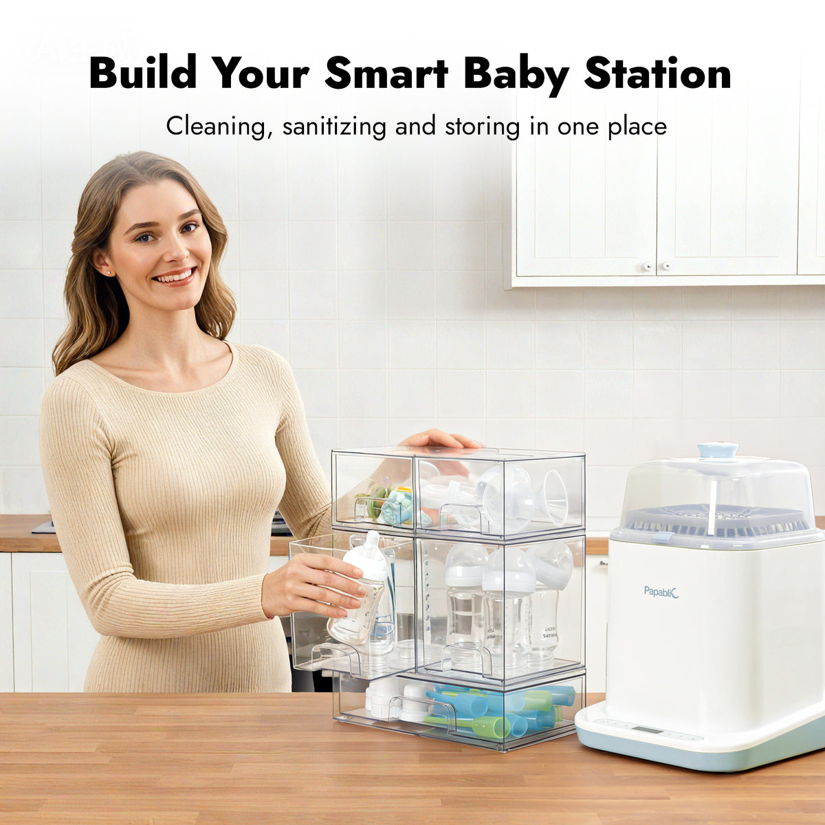 Smart Baby Bottle Station- Baby Bottle Oragnizer