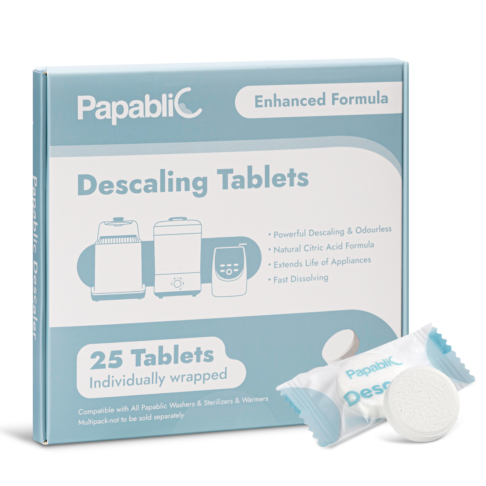 Papablic Descaling Tablets, 25 Count - Main Image