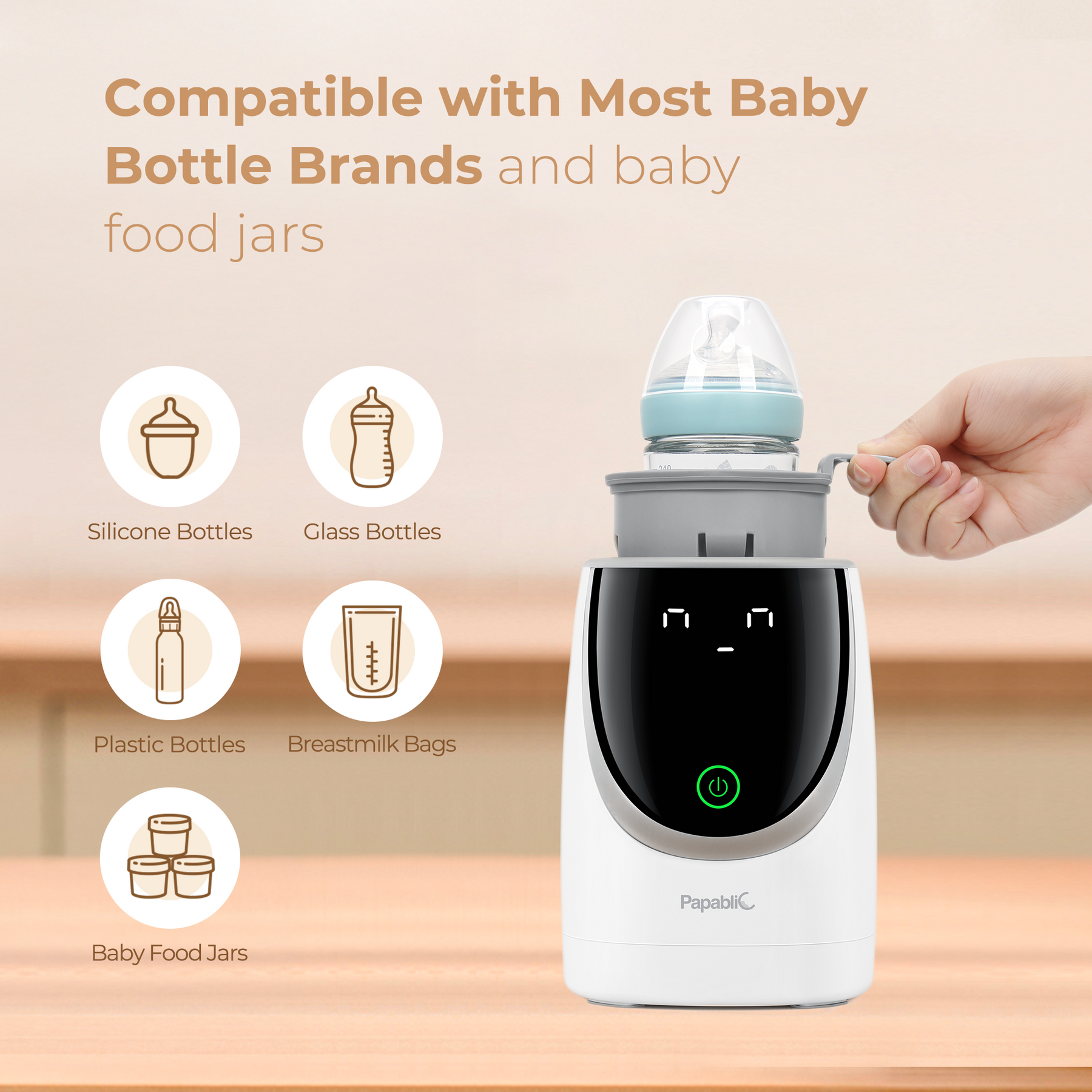 Papablic NutriWarm™ Swirlable Bottle Warmer