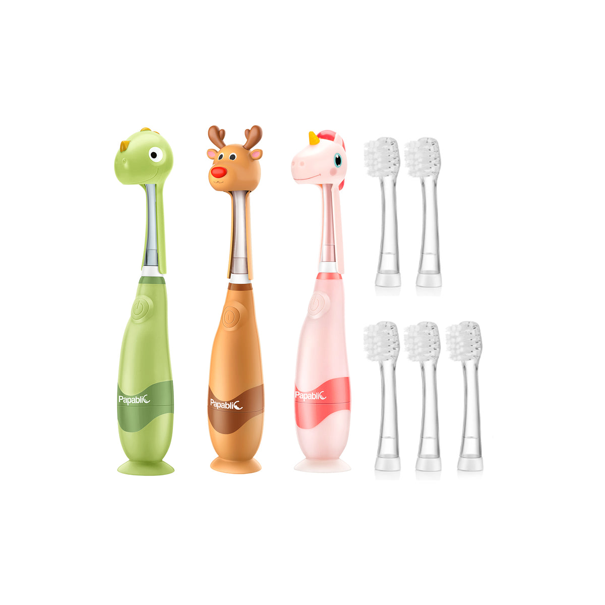Ruby, Doris, Max Sonic Electric Toothbrush Set