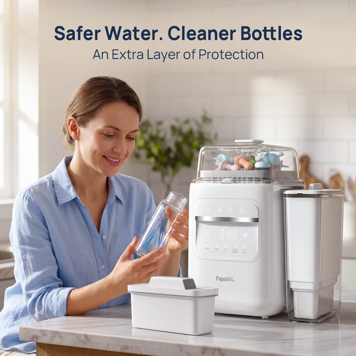 Papablic PurifyClean™ Replacement Water Filter,3 Count