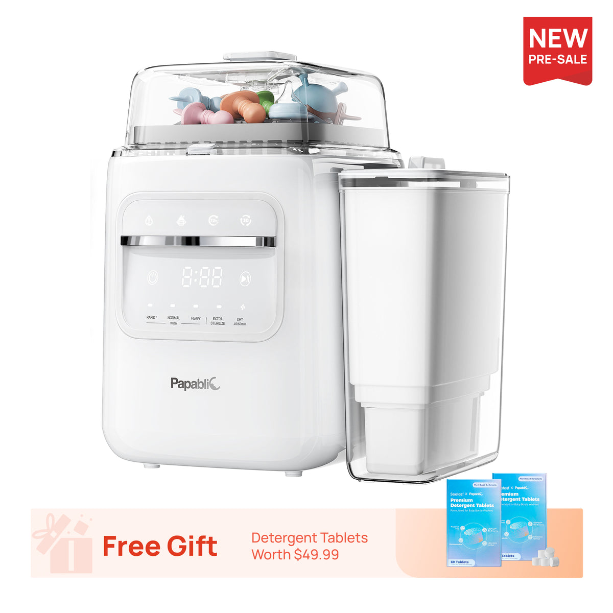 Papablic SafeguardPlus™ Baby Bottle Washer System