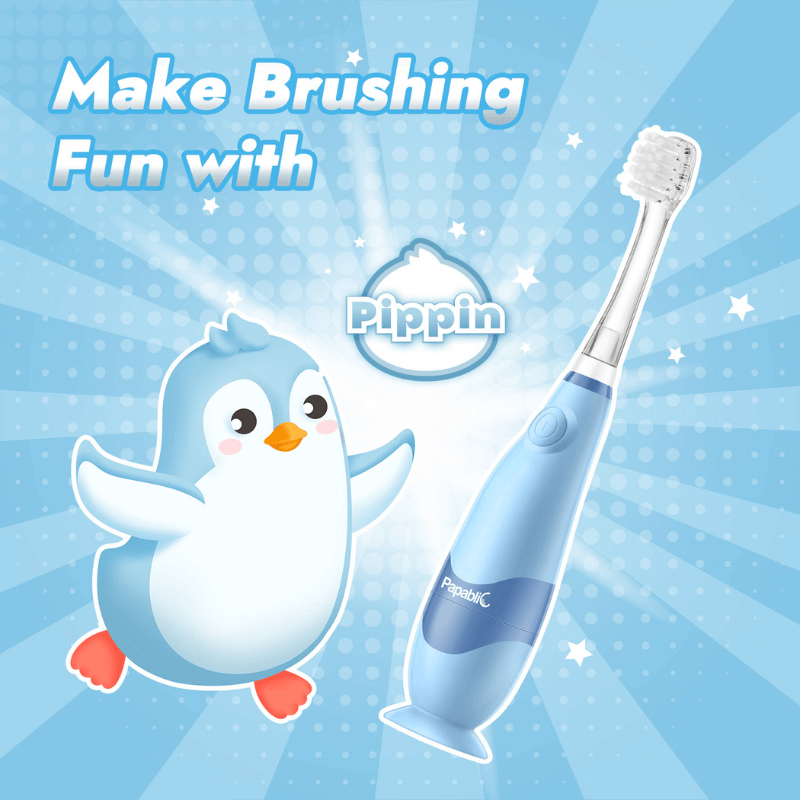 Pippin Toddler Sonic Electric Toothbrush for Ages 1-3 Years