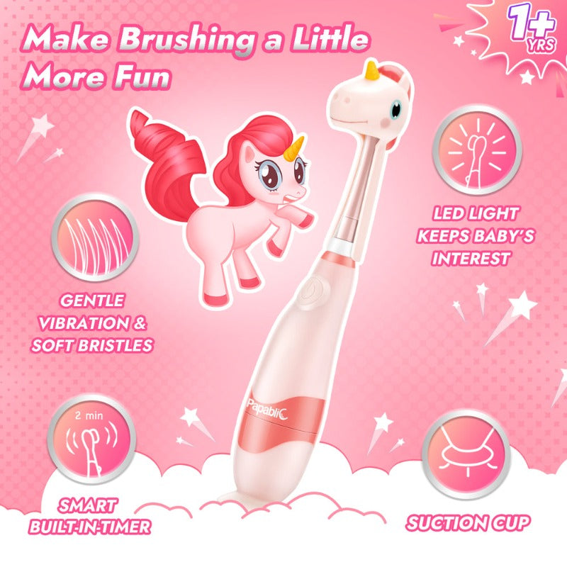 Papablic Toddler Sonic Electric Toothbrush