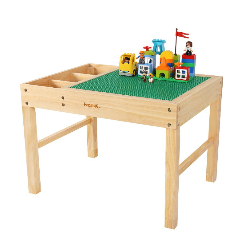 2-in-1 Kids' Activity Lego Table with Storage1