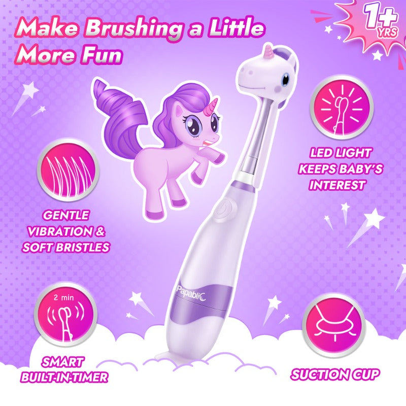 Papablic Toddler Sonic Electric Toothbrush