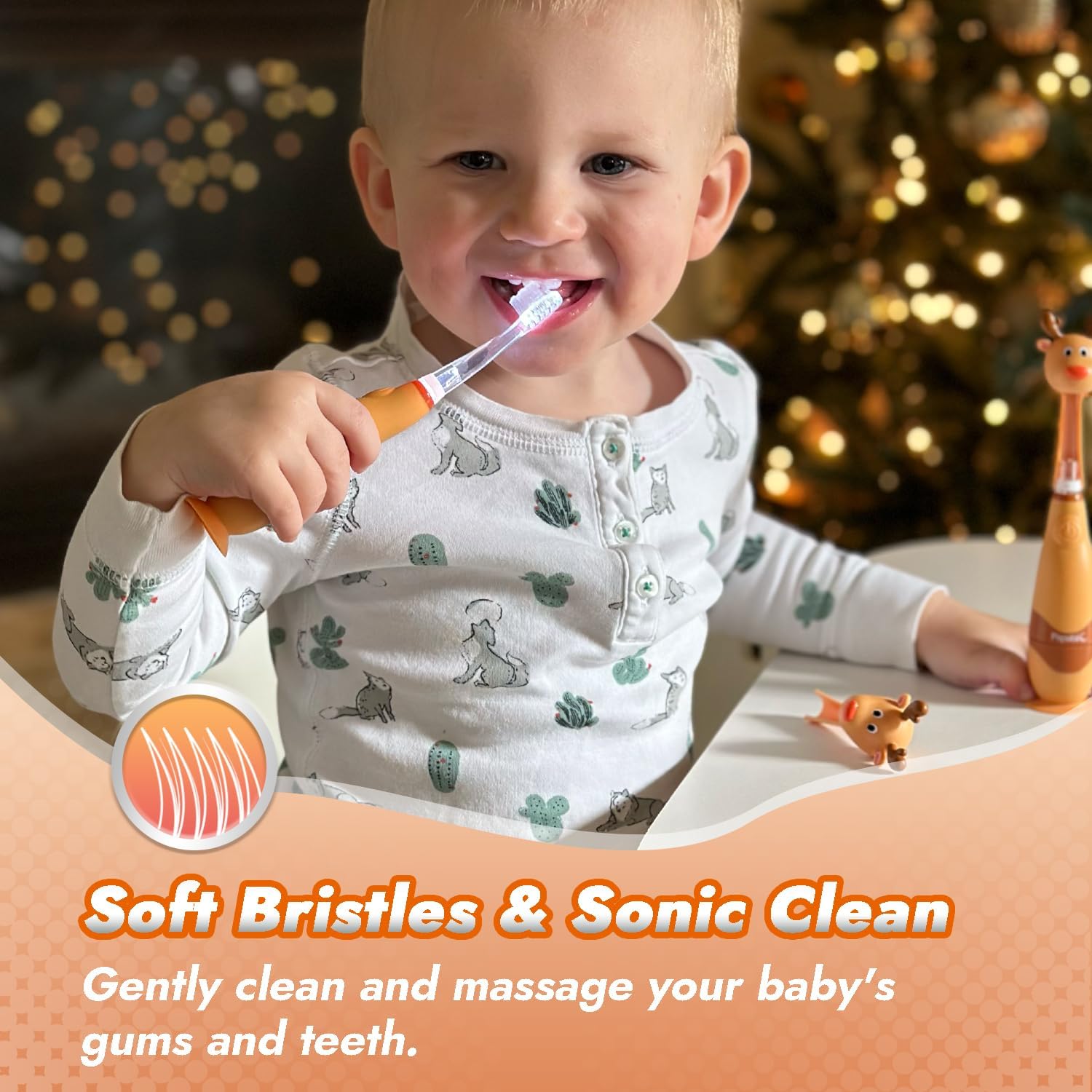 Papablic Ruby Toddler Sonic Electric Toothbrush