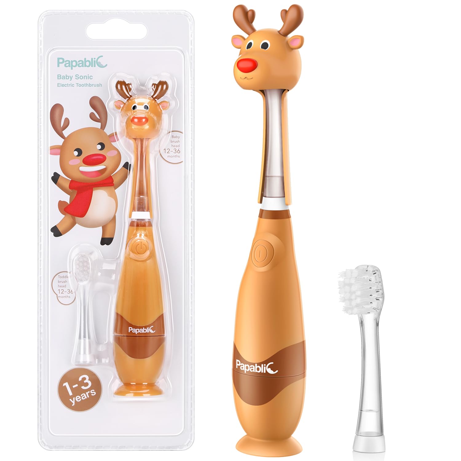 Papablic Ruby Toddler Sonic Electric Toothbrush