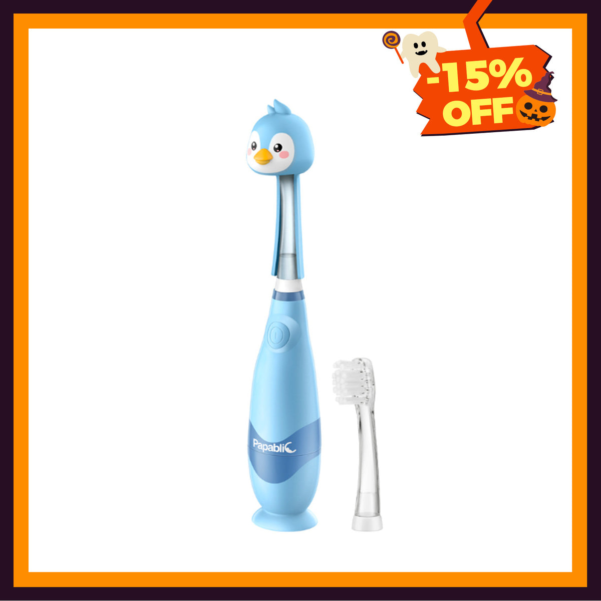 Pippin Toddler Sonic Electric Toothbrush for Ages 1-3 Years