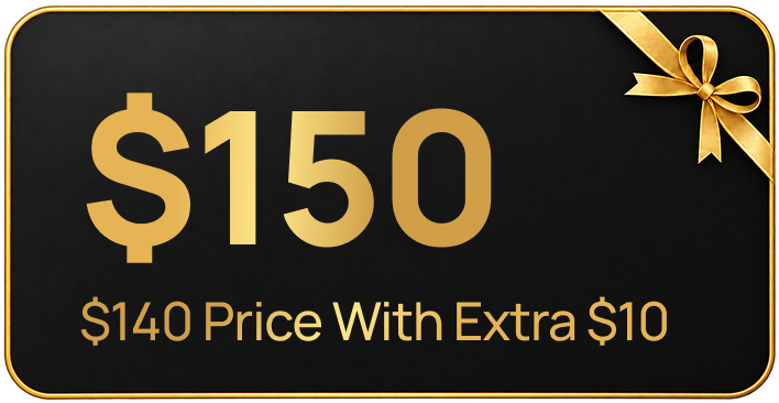 $140 Price with extra $10