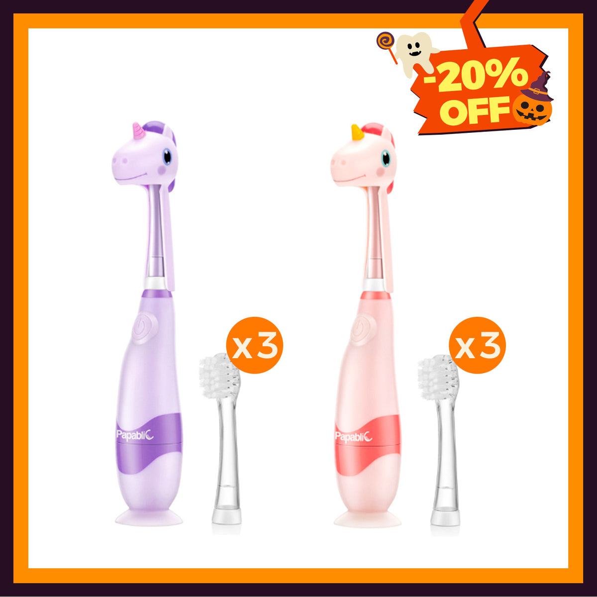 Arya & Doris Unicorn Baby/Toddler Toothbrush Set