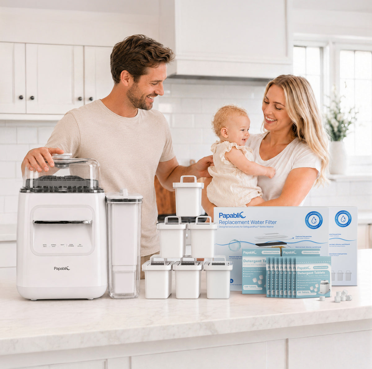 Papablic SafeguardPlus Bottle Washer+6-Month Maintenance Kit