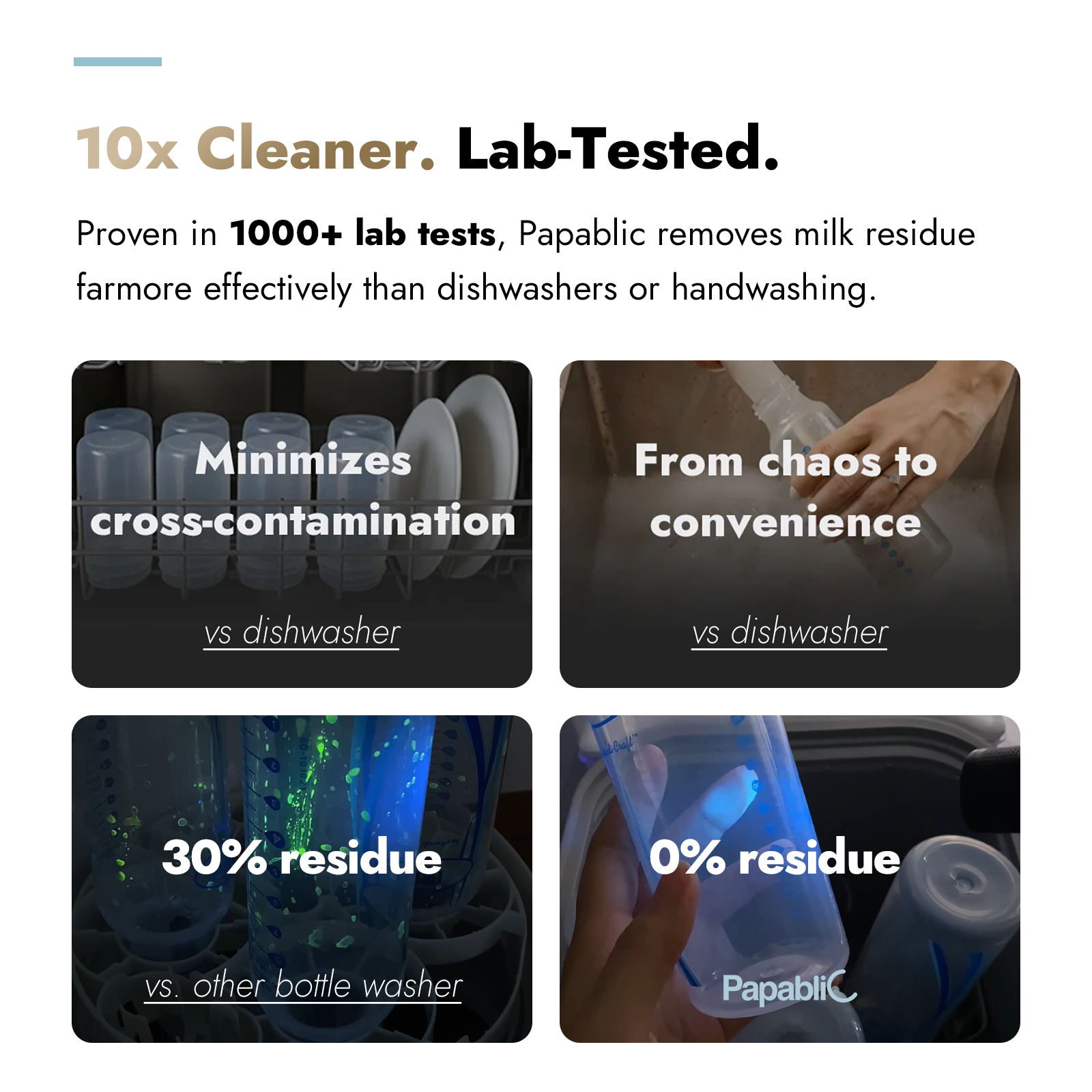 Baby Bottle Washer Sterilizer and Dryer All in One Bottle Cleaner