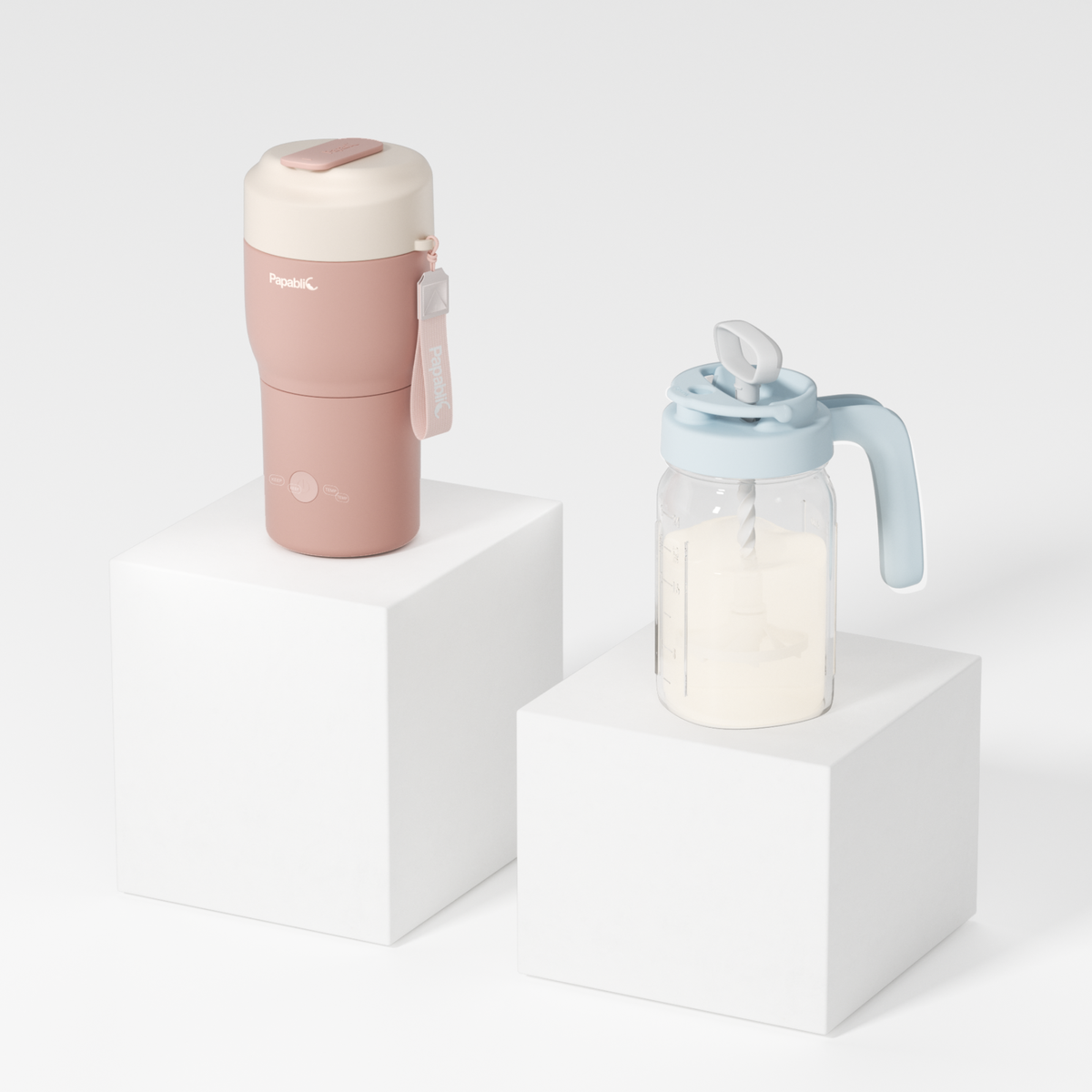 Portable Bottle Warmer & Glass Mixing Pitcher Set