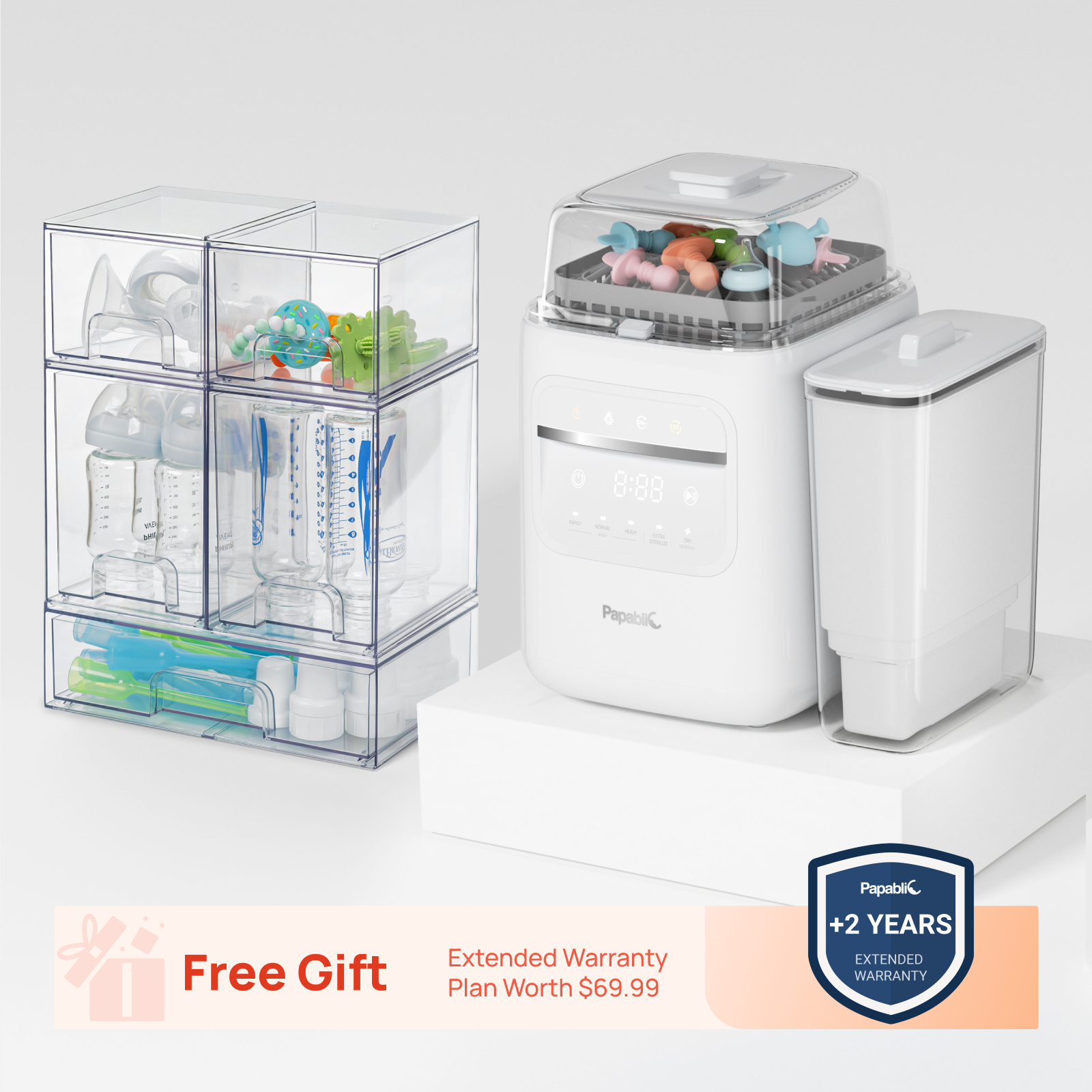Papablic SafeguardPlus™ Baby Bottle Station