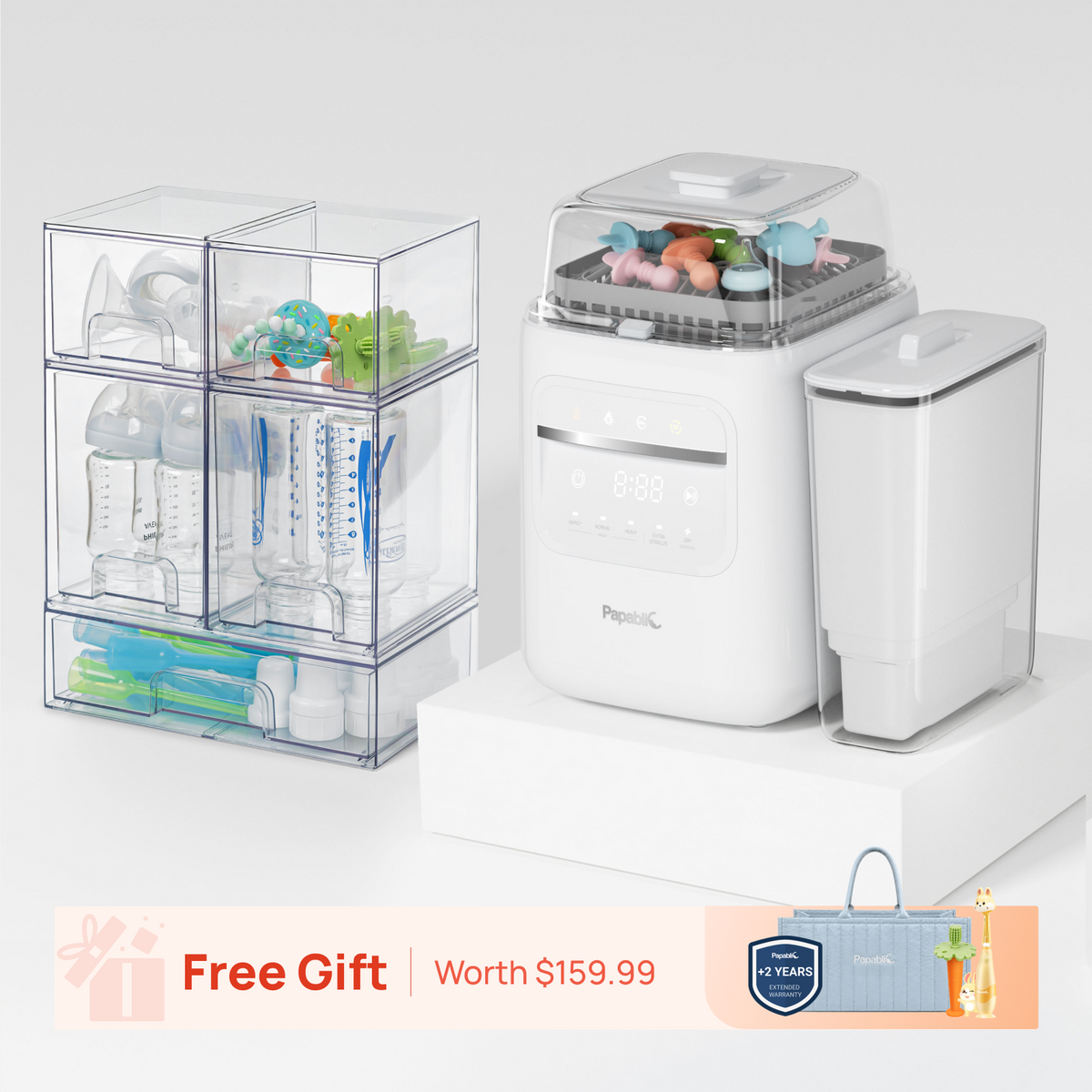 Papablic SafeguardPlus™ Baby Bottle Station