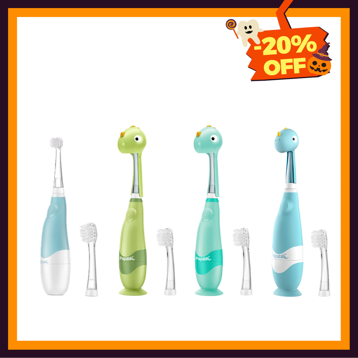 Debby, Jo & Max Dinosaur Baby/Toddler Toothbrush Set