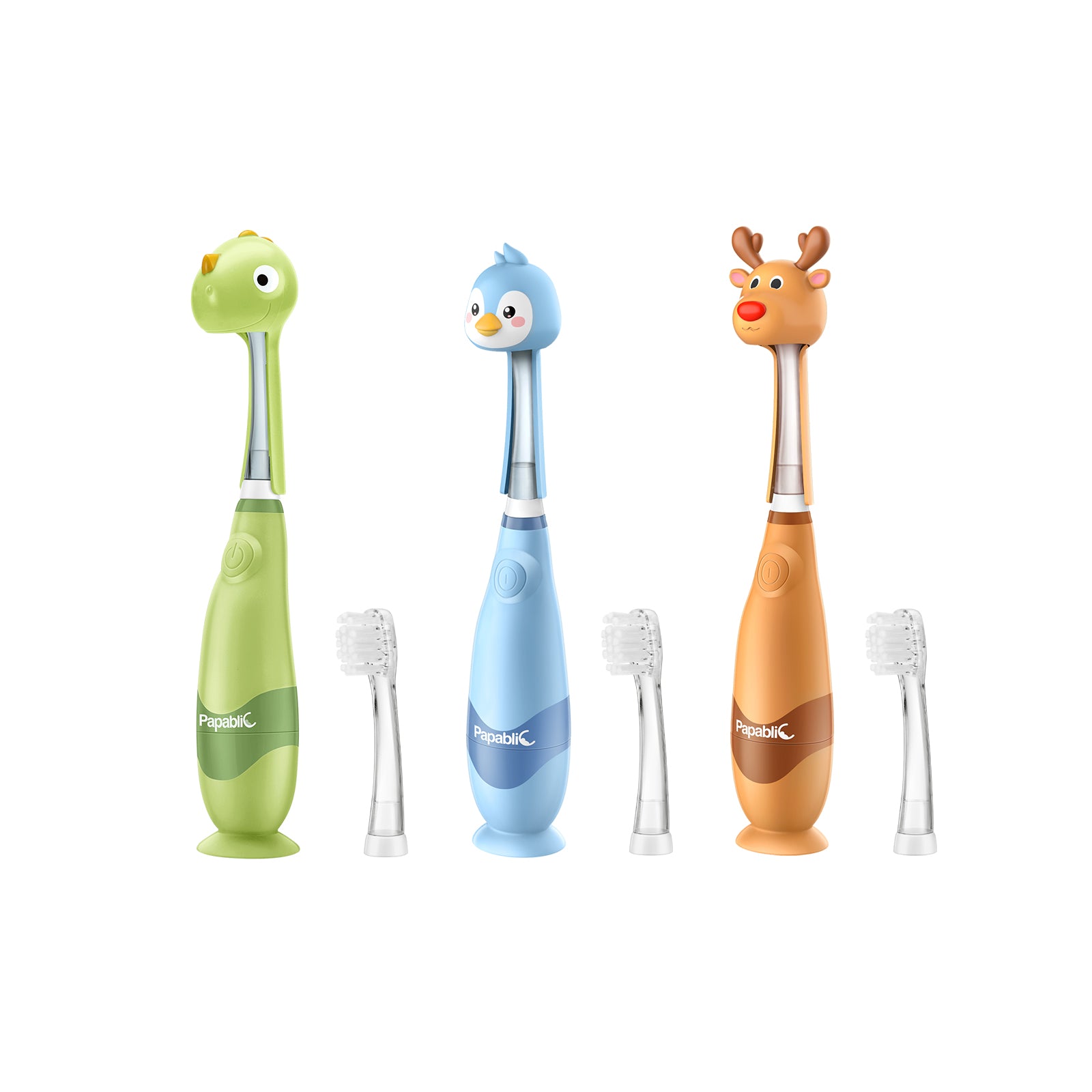 Ruby, Pippin, Max Sonic Electric Toothbrush Set