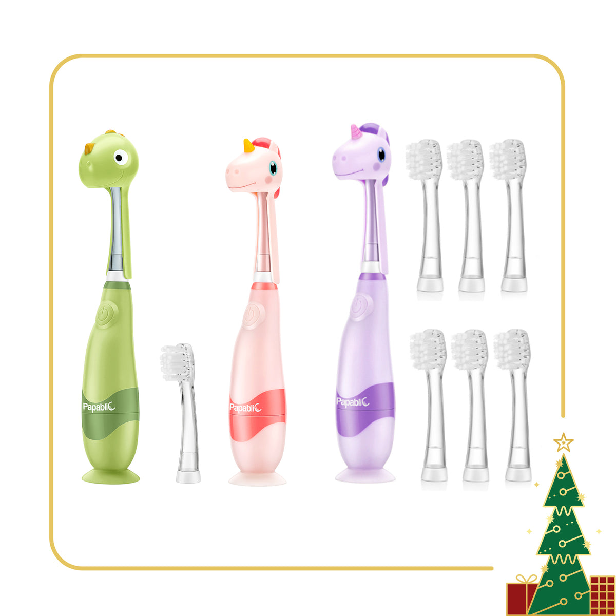 Arya, Doris, Max Sonic Electric Toothbrush Set