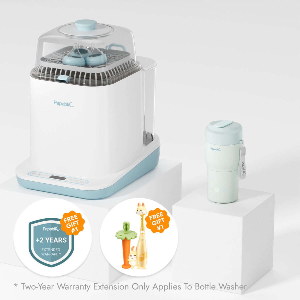 Baby Bottle Washer & Portable Bottle Warmer Set