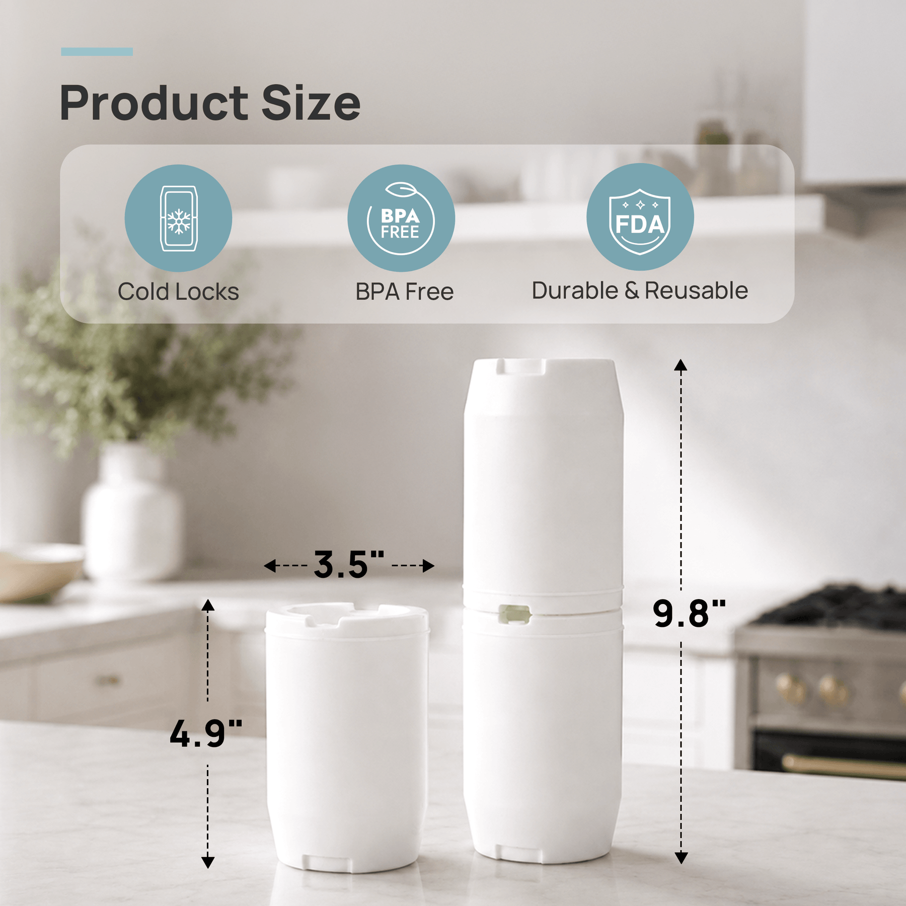Papablic 360° CapsuleChill™ Ice Chamber (2 Packs)