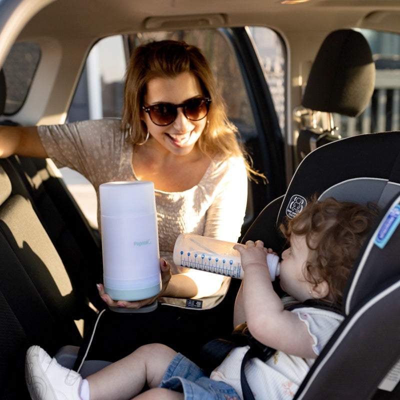 Papablic Portable Travel Baby Bottle Warmer On The Go, Fits Most Car Cup  Holders, 12 oz