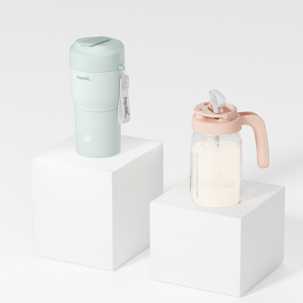 Portable Bottle Warmer & Glass Mixing Pitcher Set
