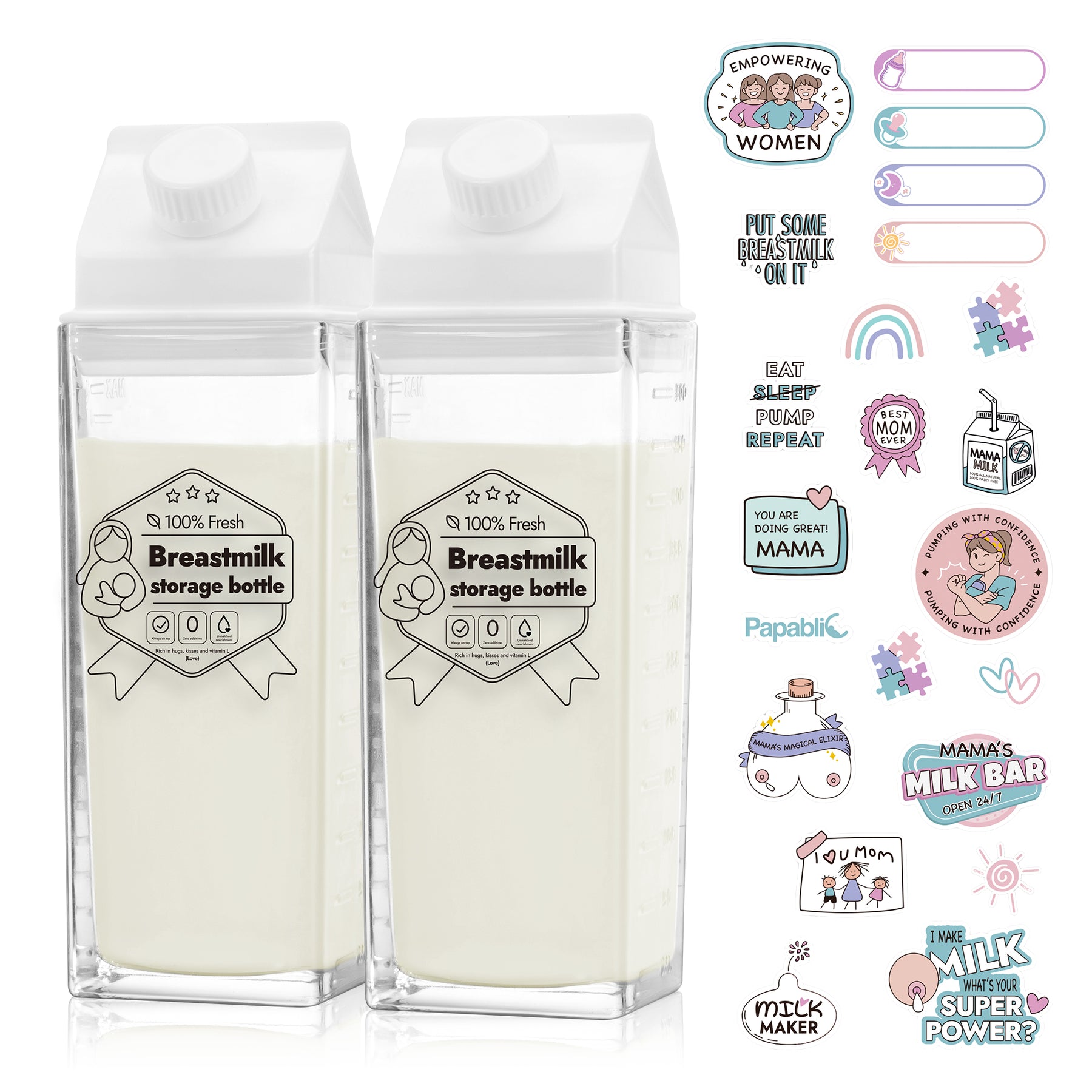Glass Breastmilk Storage Bottle