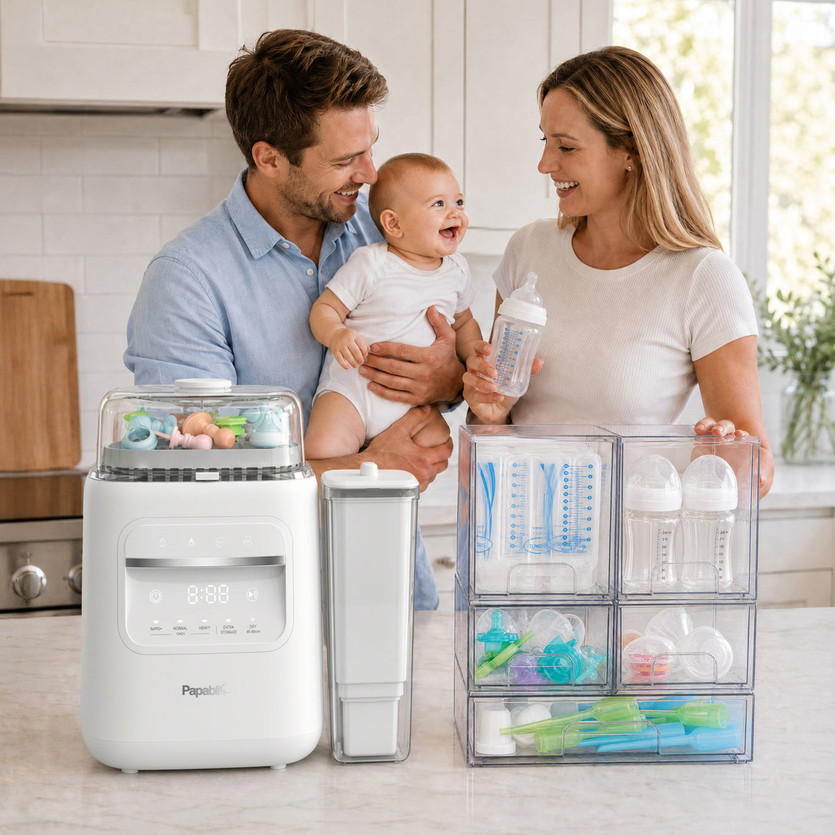 Papablic SafeguardPlus™ Baby Bottle Station