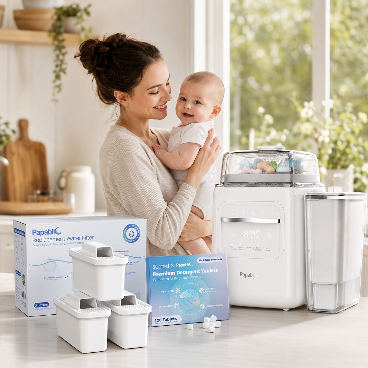 Papablic SafeguardPlus™ Baby Bottle Washer Refills Kit