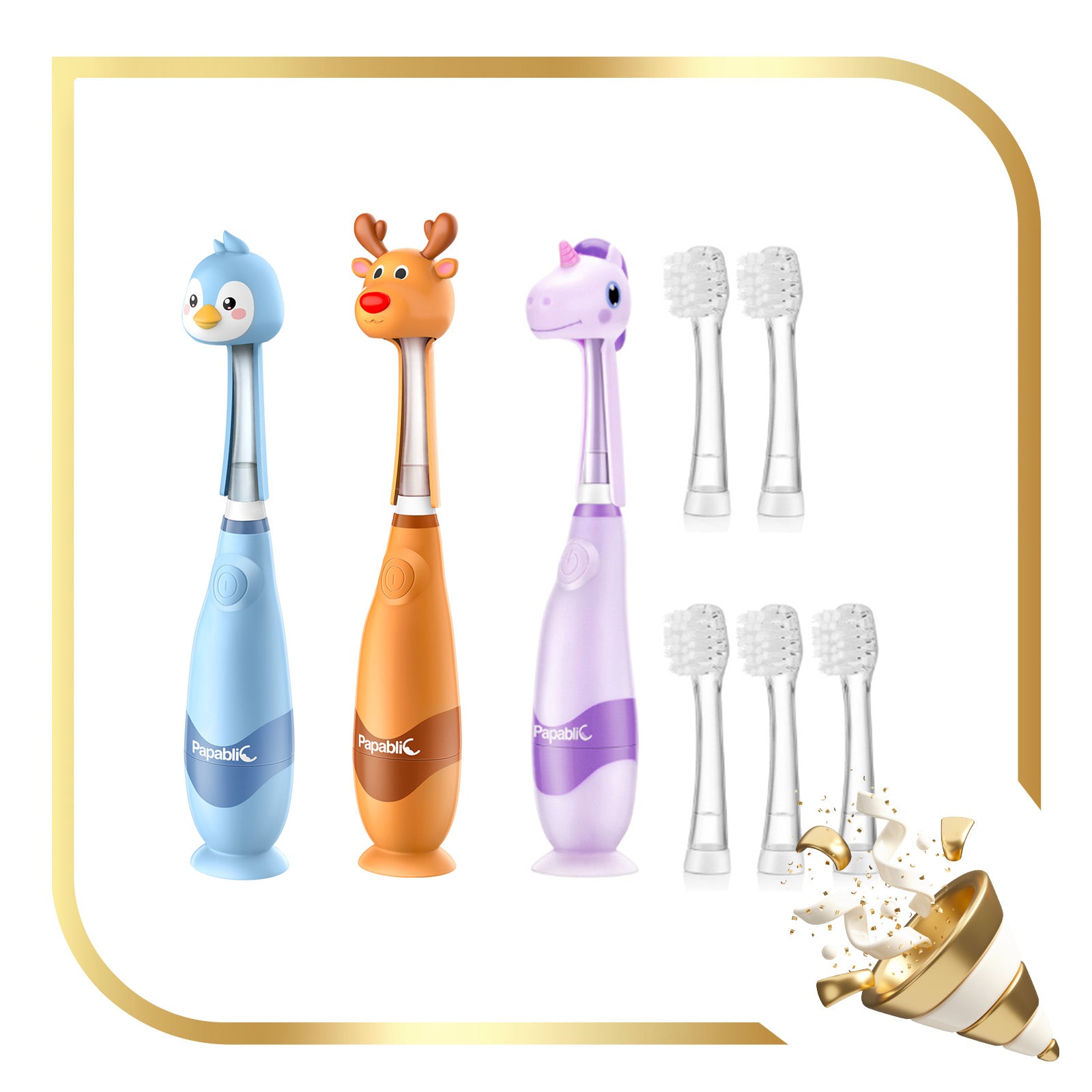 Arya, Pippin, Ruby Sonic Electric Toothbrush Set