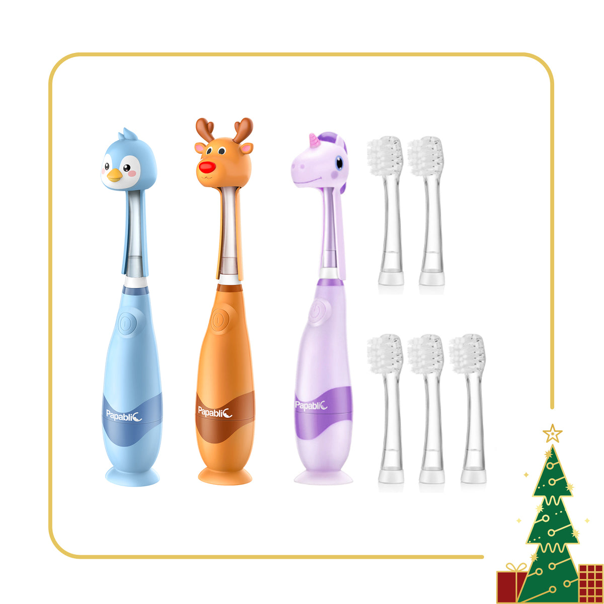 Arya, Pippin, Ruby Sonic Electric Toothbrush Set