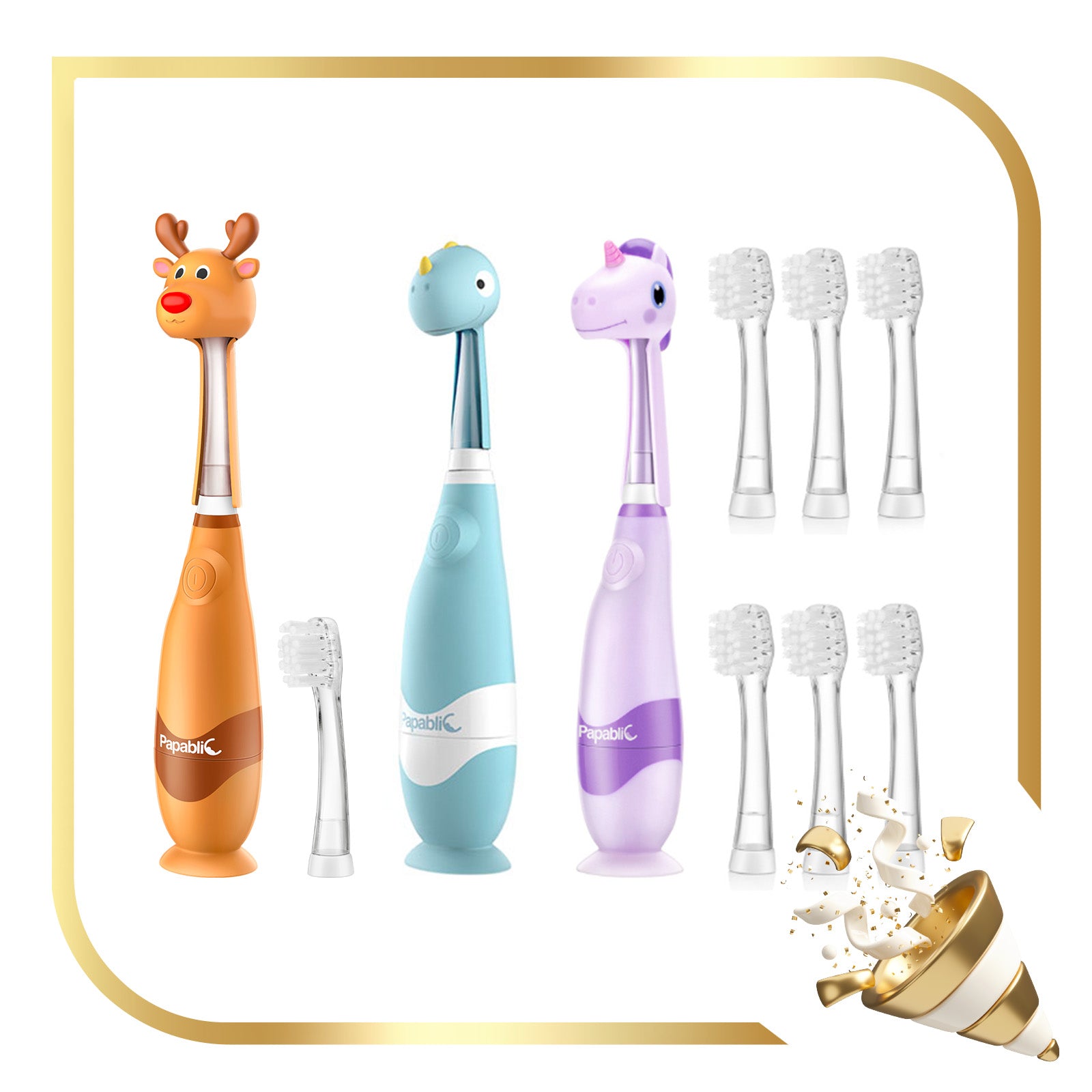 Arya, Debby, Ruby Sonic Electric Toothbrush Set