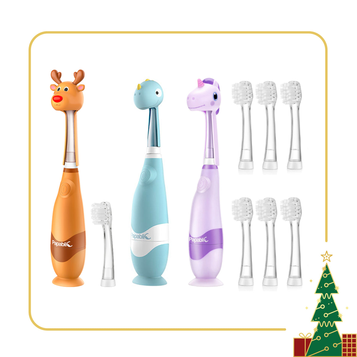 Arya, Jo, Ruby Sonic Electric Toothbrush Set