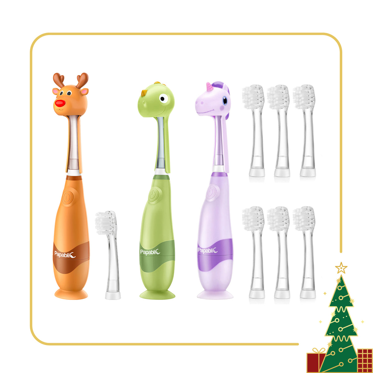 Arya, Max, Ruby Sonic Electric Toothbrush Set