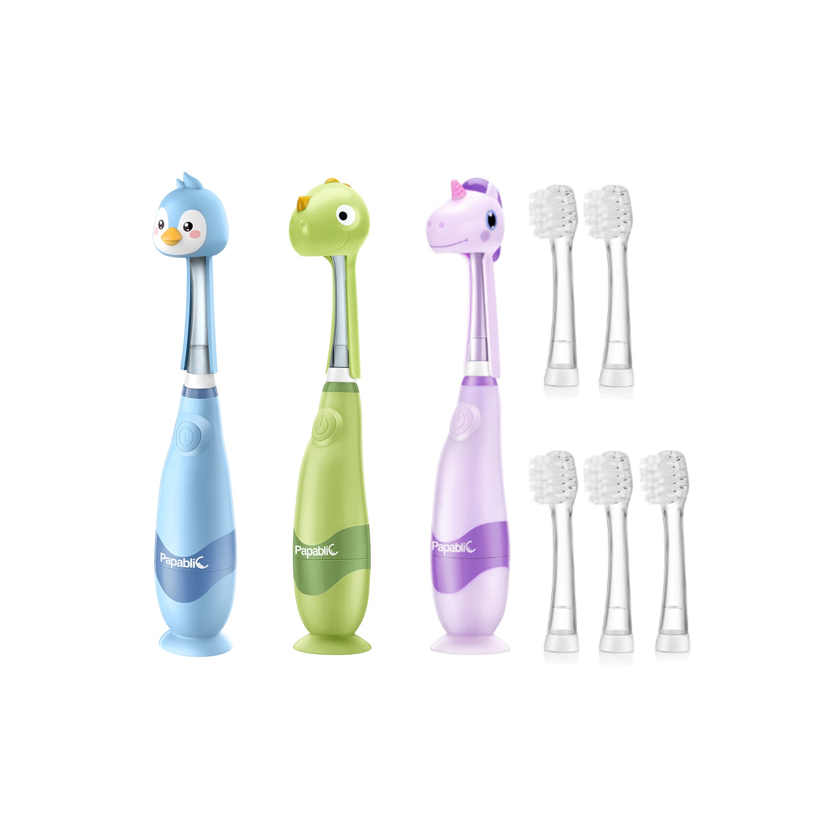 Arya, Pippin, Max Sonic Electric Toothbrush Set