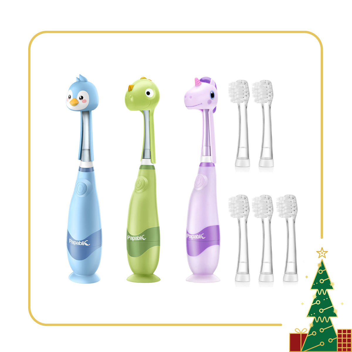 Arya, Pippin, Max Sonic Electric Toothbrush Set