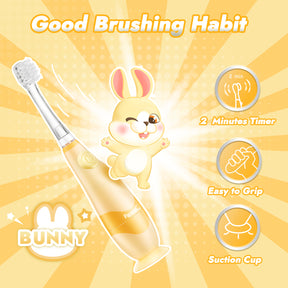 Bunny Toddler Sonic Electric Toothbrush for Ages 1-3 Years