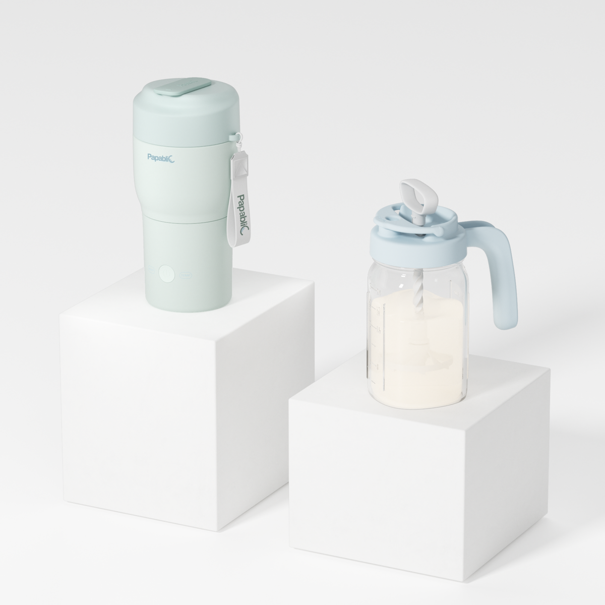 Portable Bottle Warmer & Glass Mixing Pitcher Set