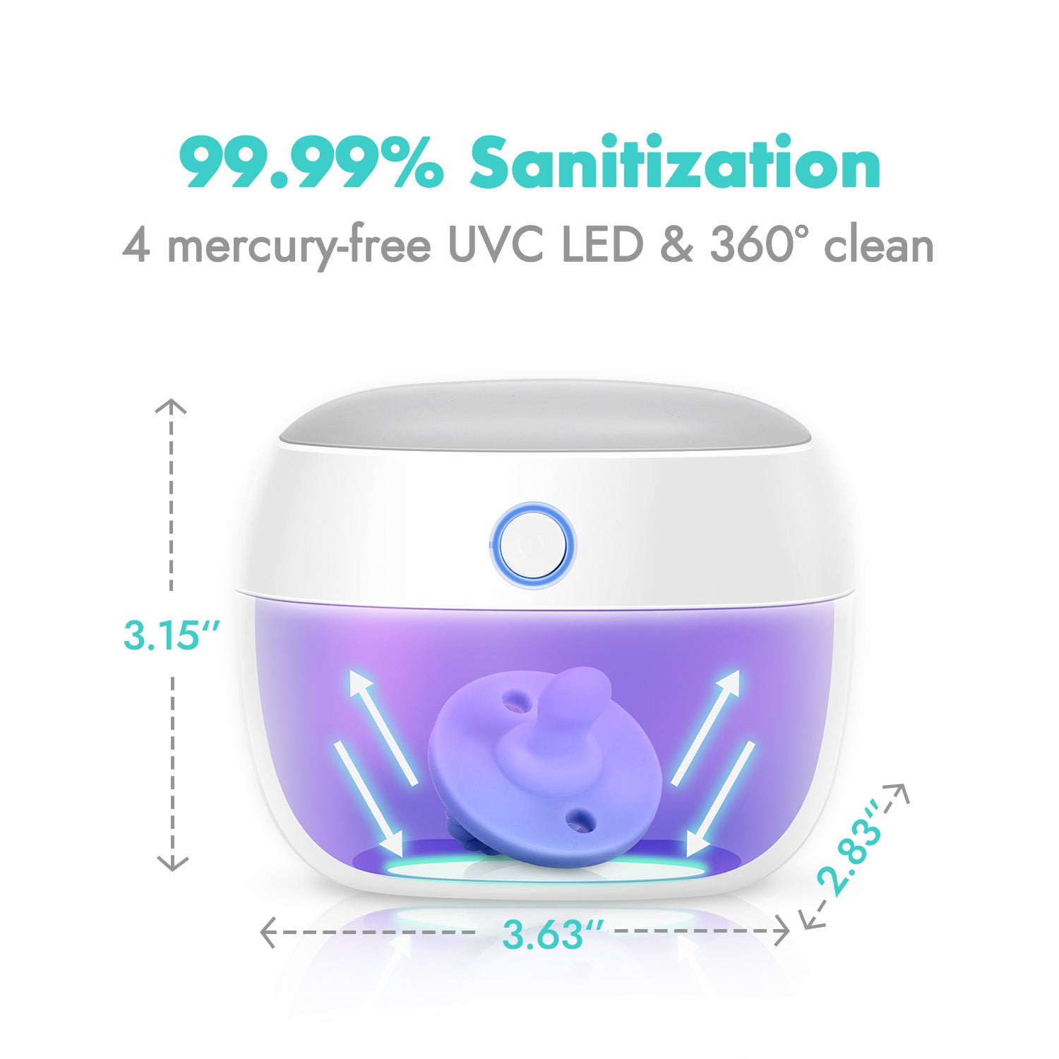 Tommee Tippee Pacifier Baby Bottle Washer USB Charging Portable UV