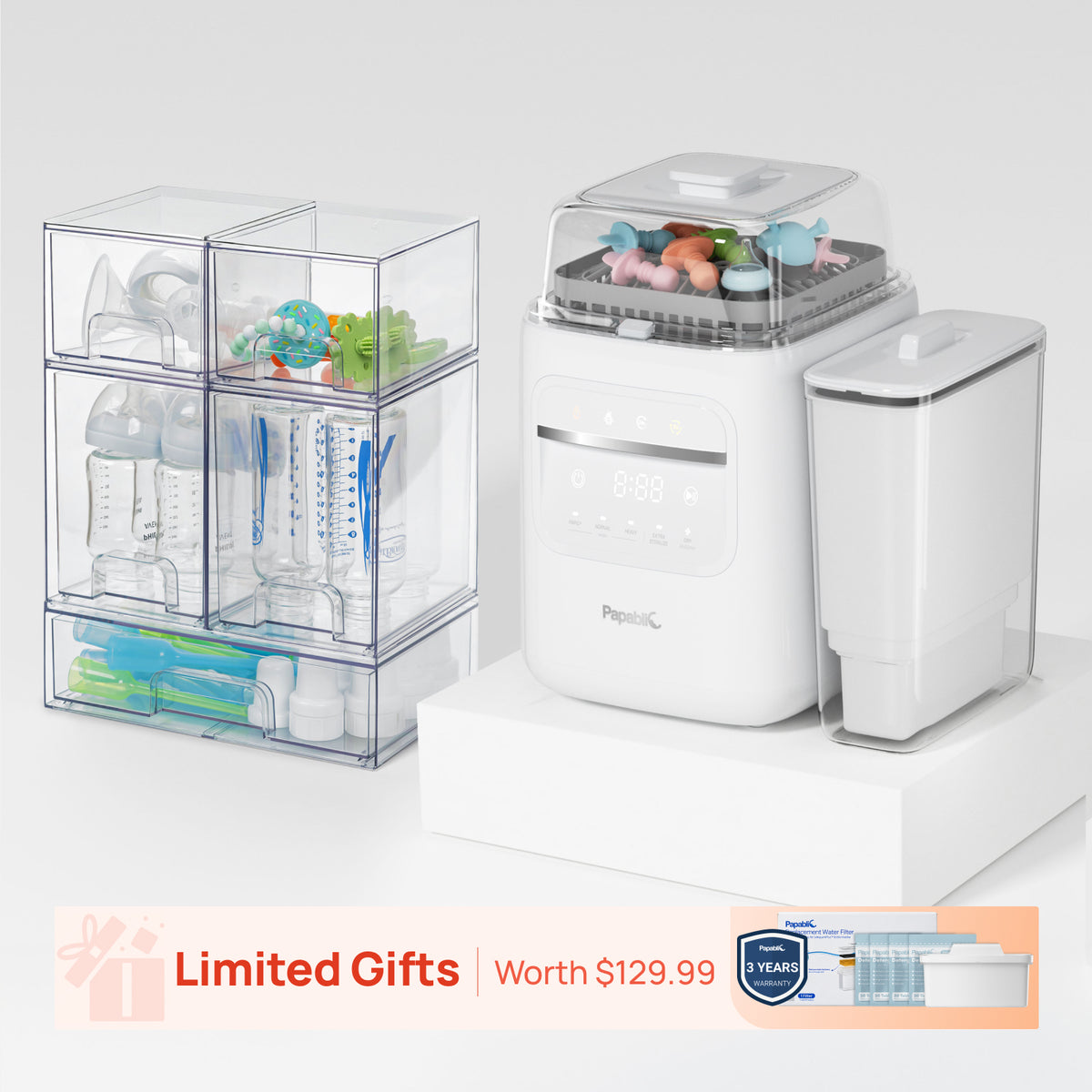 Papablic SafeguardPlus™ Baby Bottle Station