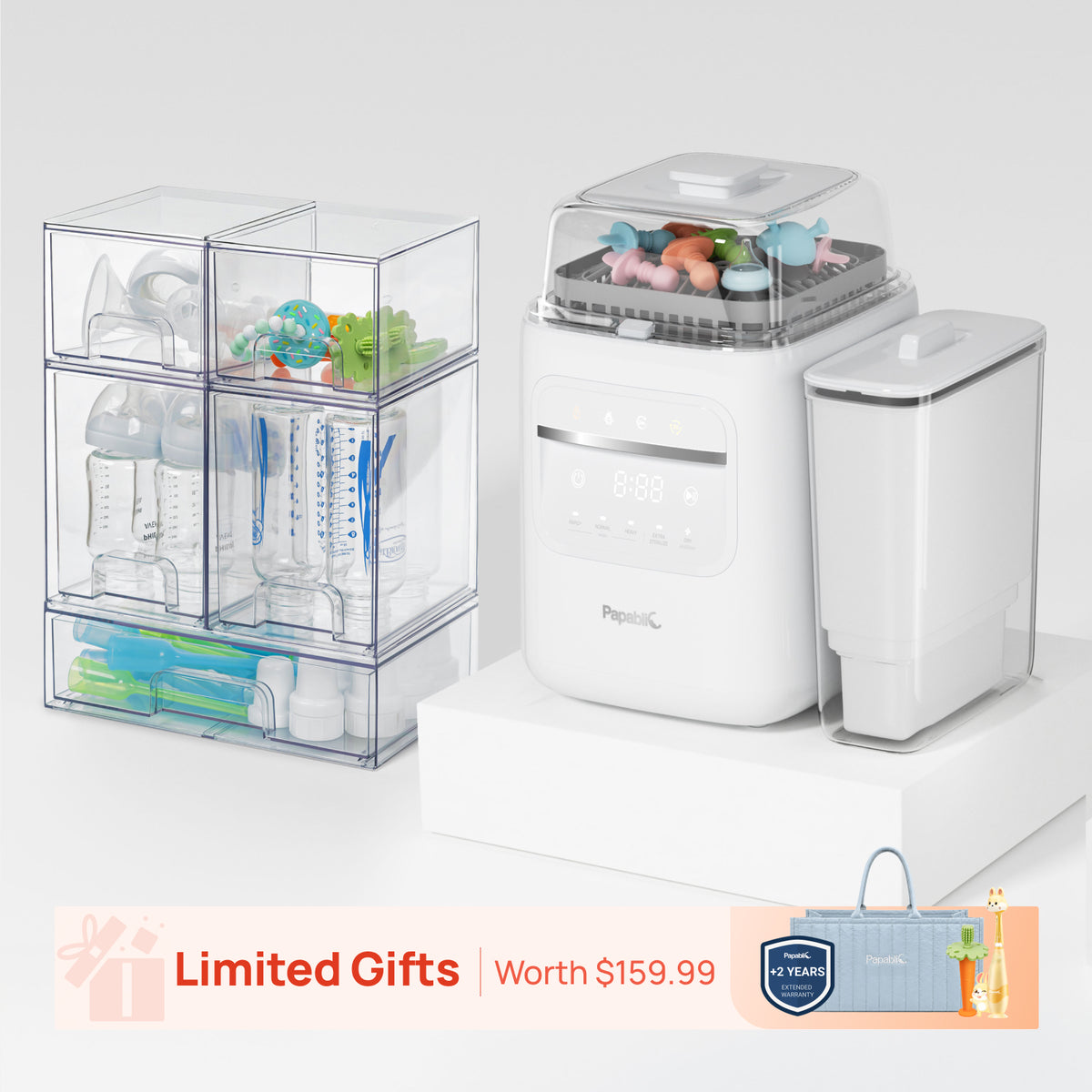 Papablic SafeguardPlus™ Baby Bottle Station