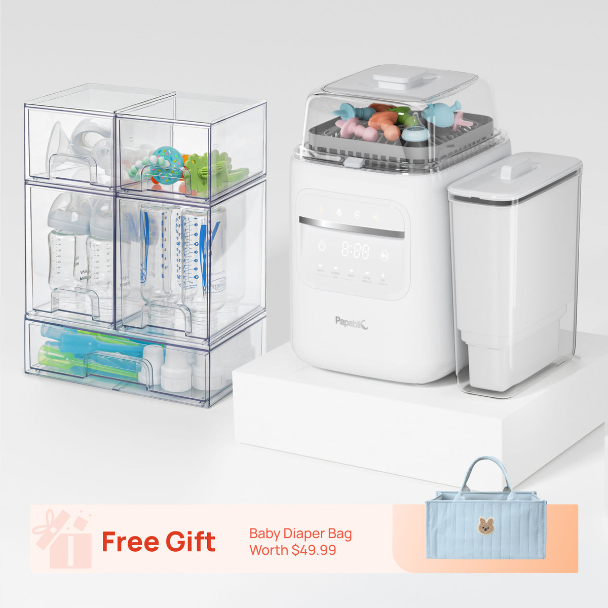Papablic SafeguardPlus™ Baby Bottle Station