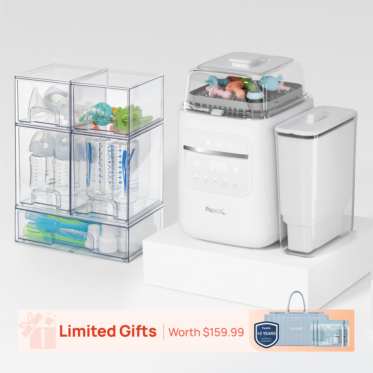 Papablic SafeguardPlus™ Baby Bottle Station
