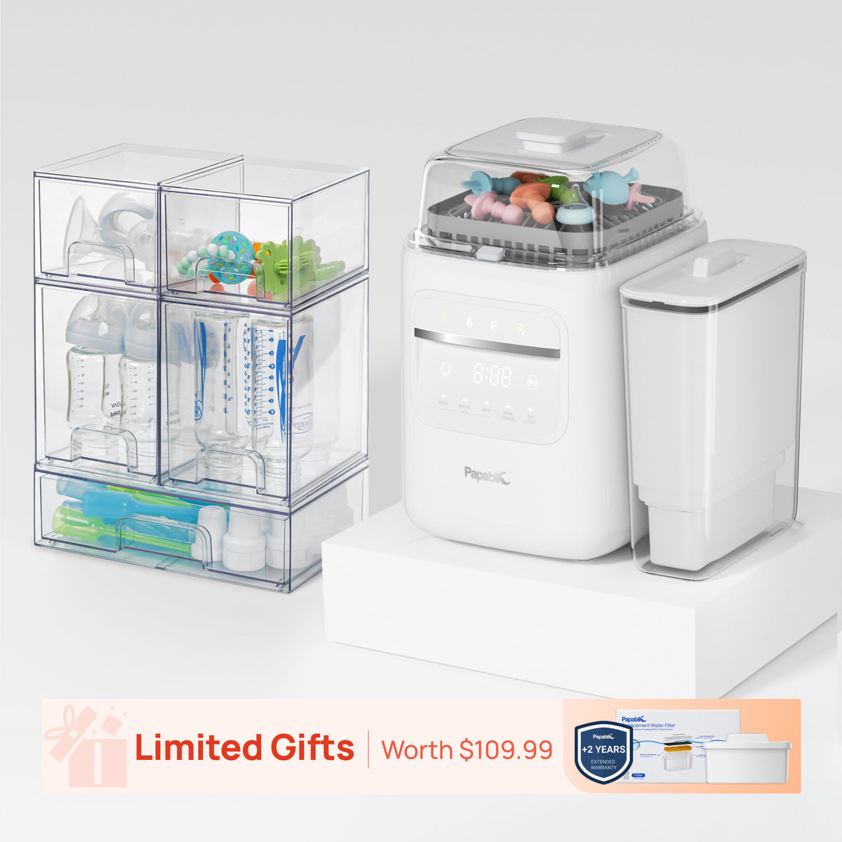 Papablic SafeguardPlus™ Baby Bottle Station