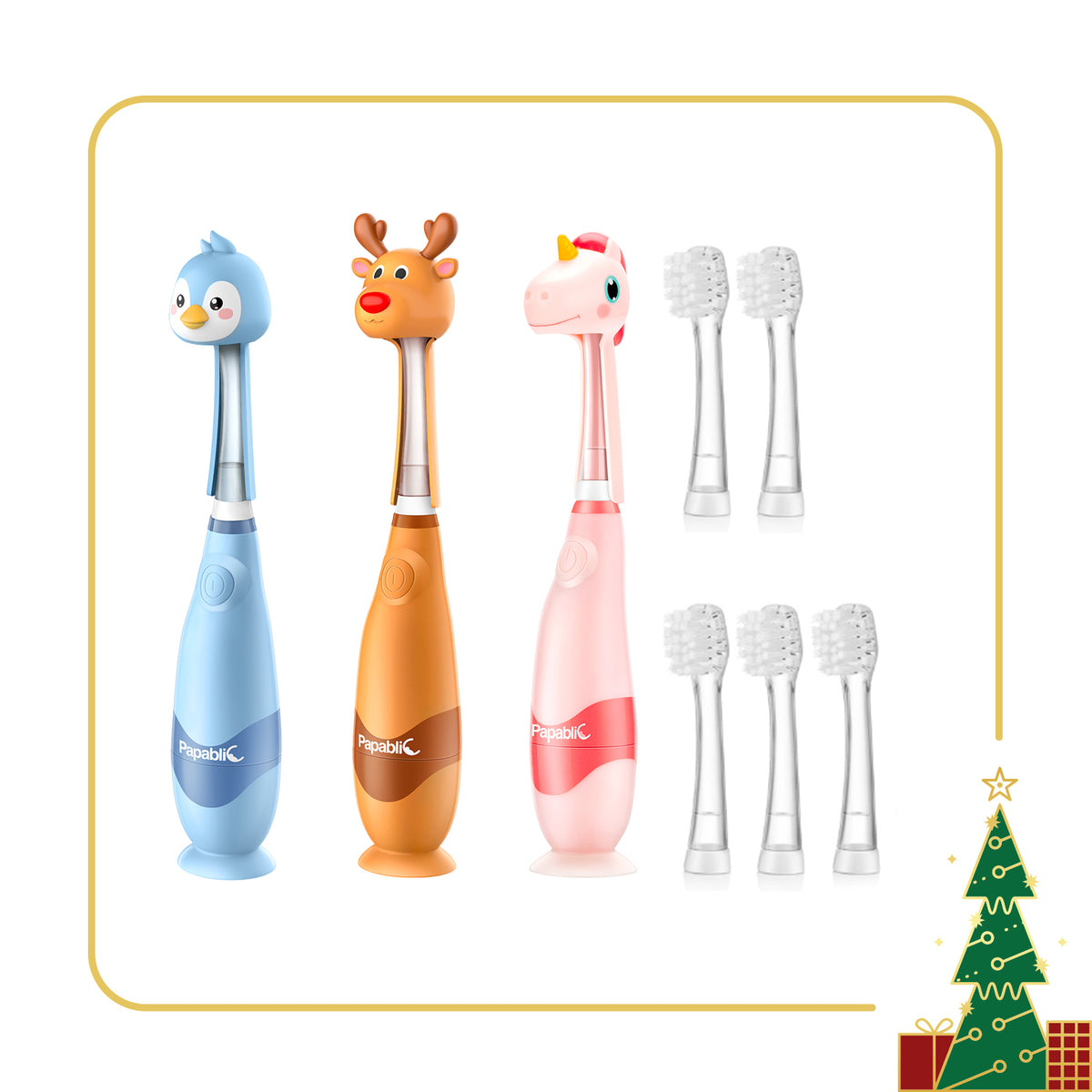 Doris, Pippin, Ruby Sonic Electric Toothbrush Set