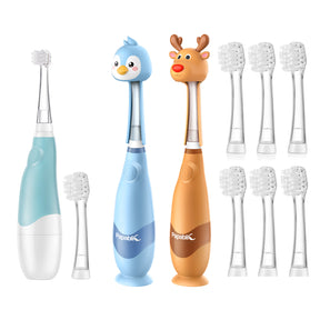 [XMAS FREE GIFT]Ruby Toddler Sonic Electric Toothbrush for Ages 1-3 Years