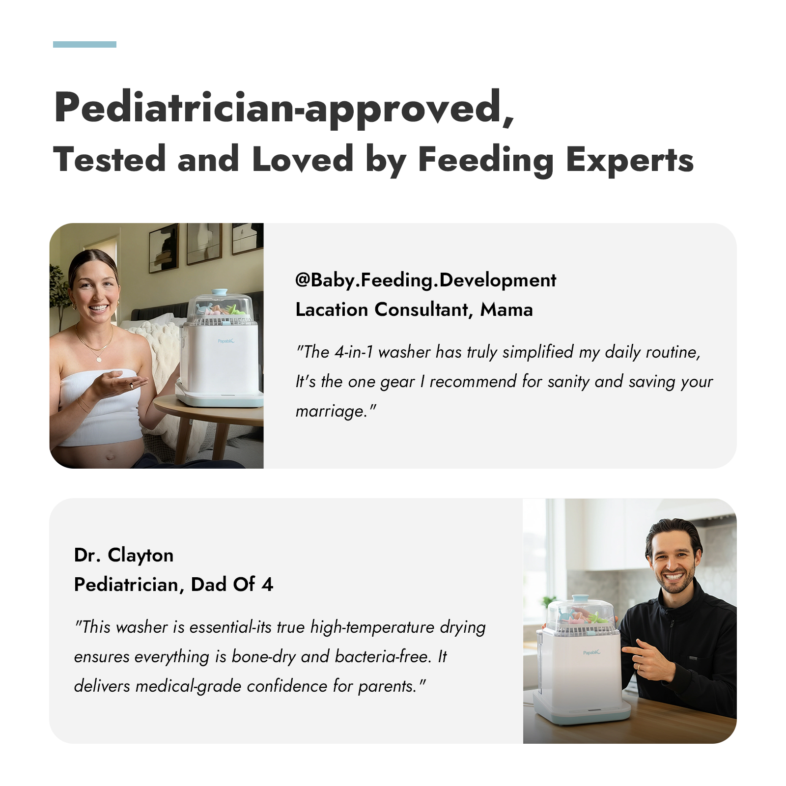 Baby Bottle Washer Sterilizer and Dryer All in One Bottle Cleaner