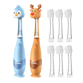 [XMAS FREE GIFT]Ruby Toddler Sonic Electric Toothbrush for Ages 1-3 Years