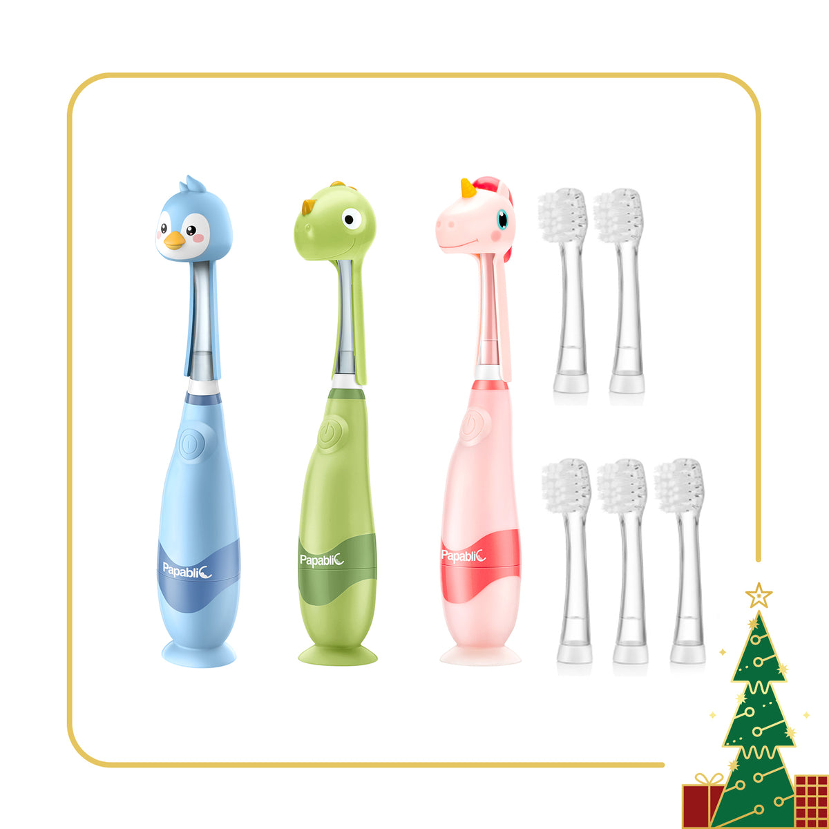 Doris, Max, Pippin Sonic Electric Toothbrush Set